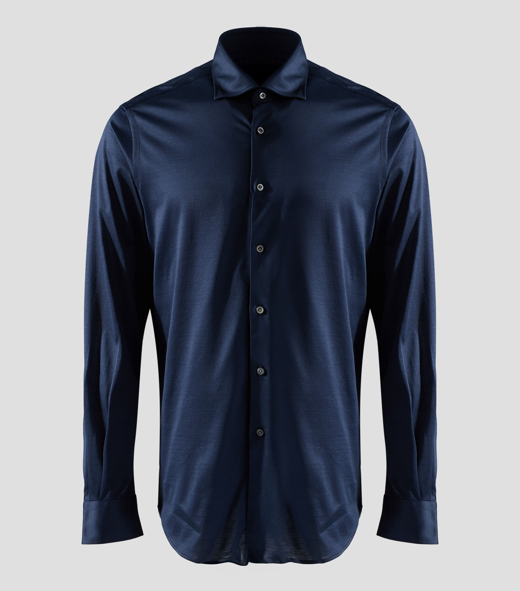 Camisa de vestir lisa de manga larga Hombre